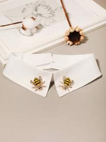 1 chiếc Vòng cổ giả trang trí hình con ong có thể tháo rời thời trang dành cho nữ màu đen/trắng, thích hợp cho các buổi hẹn hò và mặc hàng ngày - Nhiều màu - Xem 8