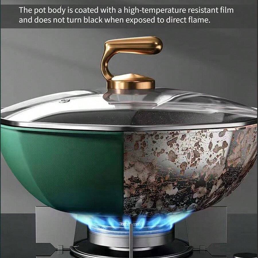 HighQuality MultiFunctional NonStick Wok Wok Domestic Star Anise Pan