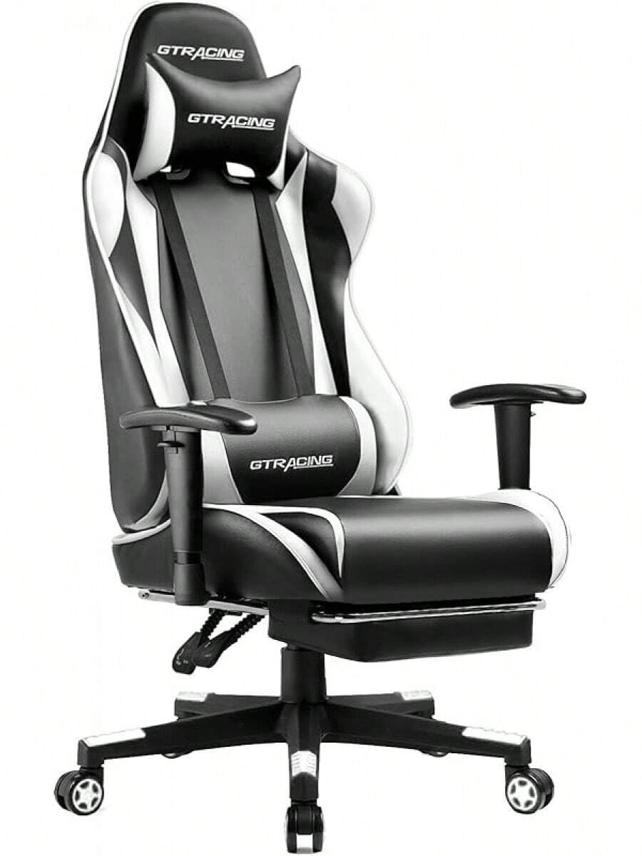 GTRACING Gaming Chair With Footrest, Ergonomic Computer Game Desk Chair
