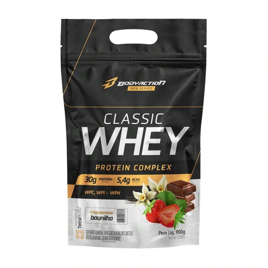 Bodyaction Oficial Whey Protein Classic 900g Bodyaction - 香草 - 查看 1