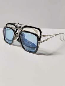 LENTE SOLAR TIPO TONY STARK IRON MAN - TRANSPARENTE - Ver 2