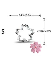 1 件不锈钢饼干模具，鸡蛋花、樱花花形 DIY 糖艺模具 - 餅乾模 - 查看 13