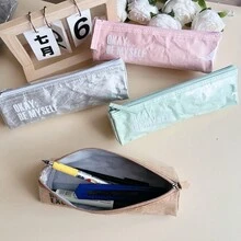 1 túi đựng đồ trang điểm xách tay dung tích lớn bằng giấy TYVEK sang trọng cổ điển, chống thấm nước - Nhiều màu - Xem 4