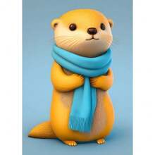 1pc Rodents Family 3D Lovely Plush Animals Hamster Squirrel Posters And Wall Art Picture Prints Canvas Printing Kid Room Home Decor No Frame - Multicolor - View 25