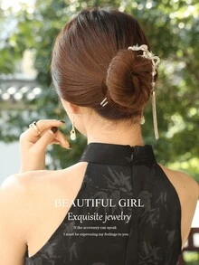 Kẹp tóc Su phong cách cổ điển mới, Kẹp tóc rắn phong cách Trung Quốc mới, Phụ kiện tóc hình đĩa, Kẹp tóc Qipao Hanfu tuyệt đẹp, Đồ đội đầu - Nhiều màu - Xem 6