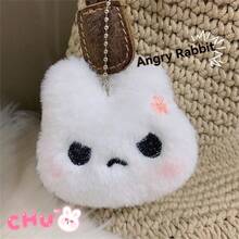 吱吱作响的干米小猫吊坠高吸引力级别可爱娃娃毛绒动作包包女孩礼物钥匙链 - 彩色 - 查看 11