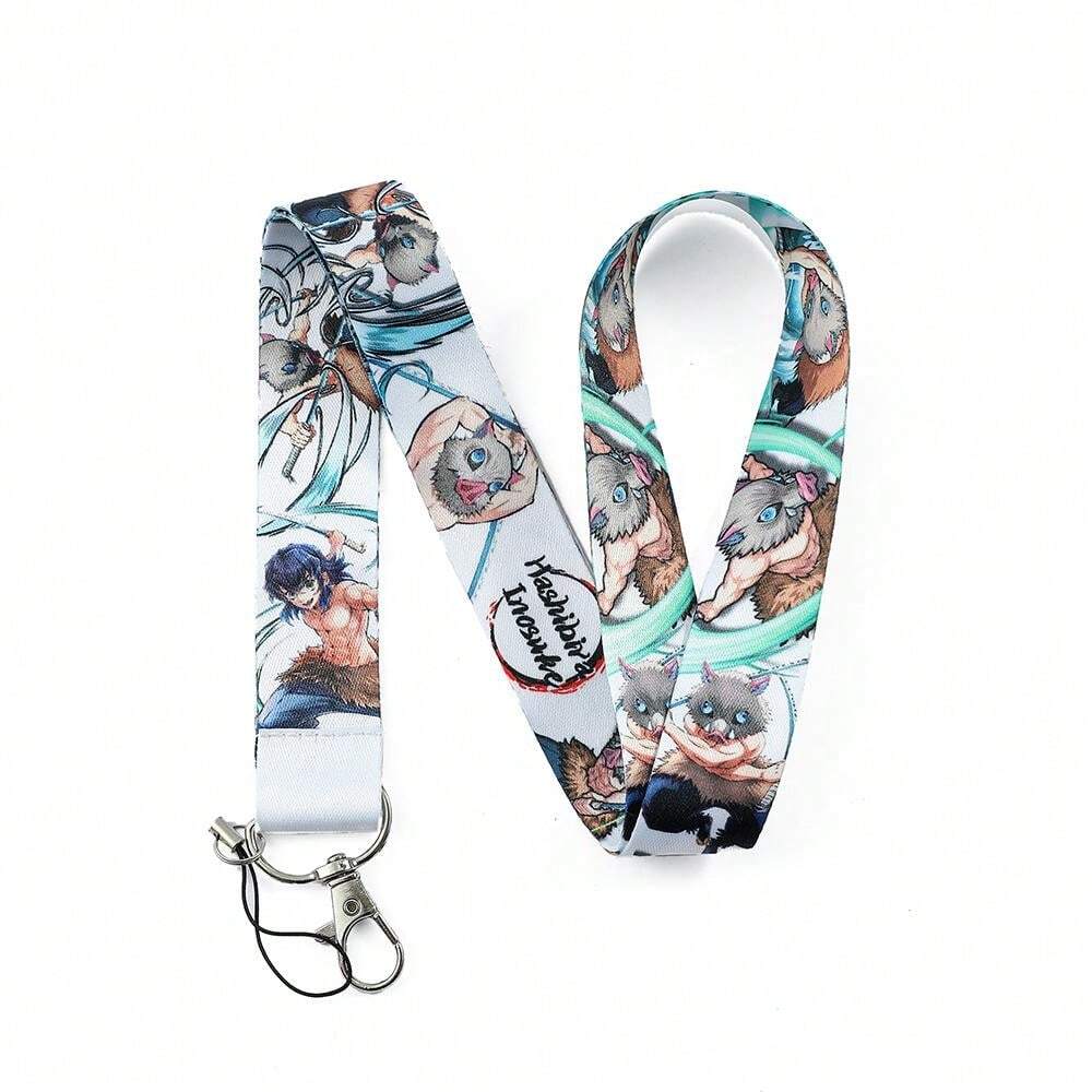 Demon Slayer Anime Neckband Lanyard Keychain Mobile Phone With ID Badge