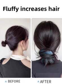 19 英寸合成 Topsy Tail 发髻制作器，耐热纤维染色马尾辫，DIY 头发丰盈工具 - 彩色 - 查看 4