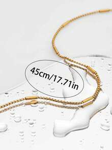 1 chiếc vòng cổ mặt dây chuyền nhiều lớp INS thời trang cá nhân hóa, mặt thánh giá Cubic Zirconia, thích hợp cho kỳ nghỉ, tiệc tùng, đeo hàng ngày, quà tặng Giáng sinh và ngày lễ cho phụ nữ - Nhiều màu - Xem 7
