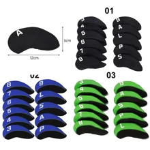 11Pcs Iron Club Protector Golf Head Covers With 3-9 P/A/S/Lw Number Tag Neoprene - Multicolor - View 7