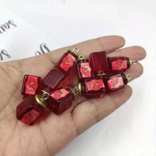 10pcs Resin Strawberry Jam Bottle Decoration Accessories, Suitable For DIY Jewelry, Earrings, Keychain Crafts - Multicolor - View 5