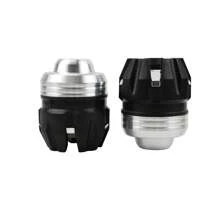 PowerMotor 摩托车前叉防摔杯 前轮防摔防撞罩 摩托车前叉滑块防撞配件 摩托车改装配件