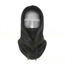 1pc Outdoor Cycling Balaclava Face Mask, Windproof Thermal Thermal Lined Ski Hat, Winter - Multicolor - View 4