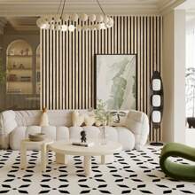 Acoustic Wood Wall Panel, 94.5" X 12.6" Wood Slat Wall Panel For Interior Wall Decor, Soundproof Wall Panel, Slat Wall Paneling, Fluted Sound Absorbing Panel (2 Pack) - 橡木 - 查看 6