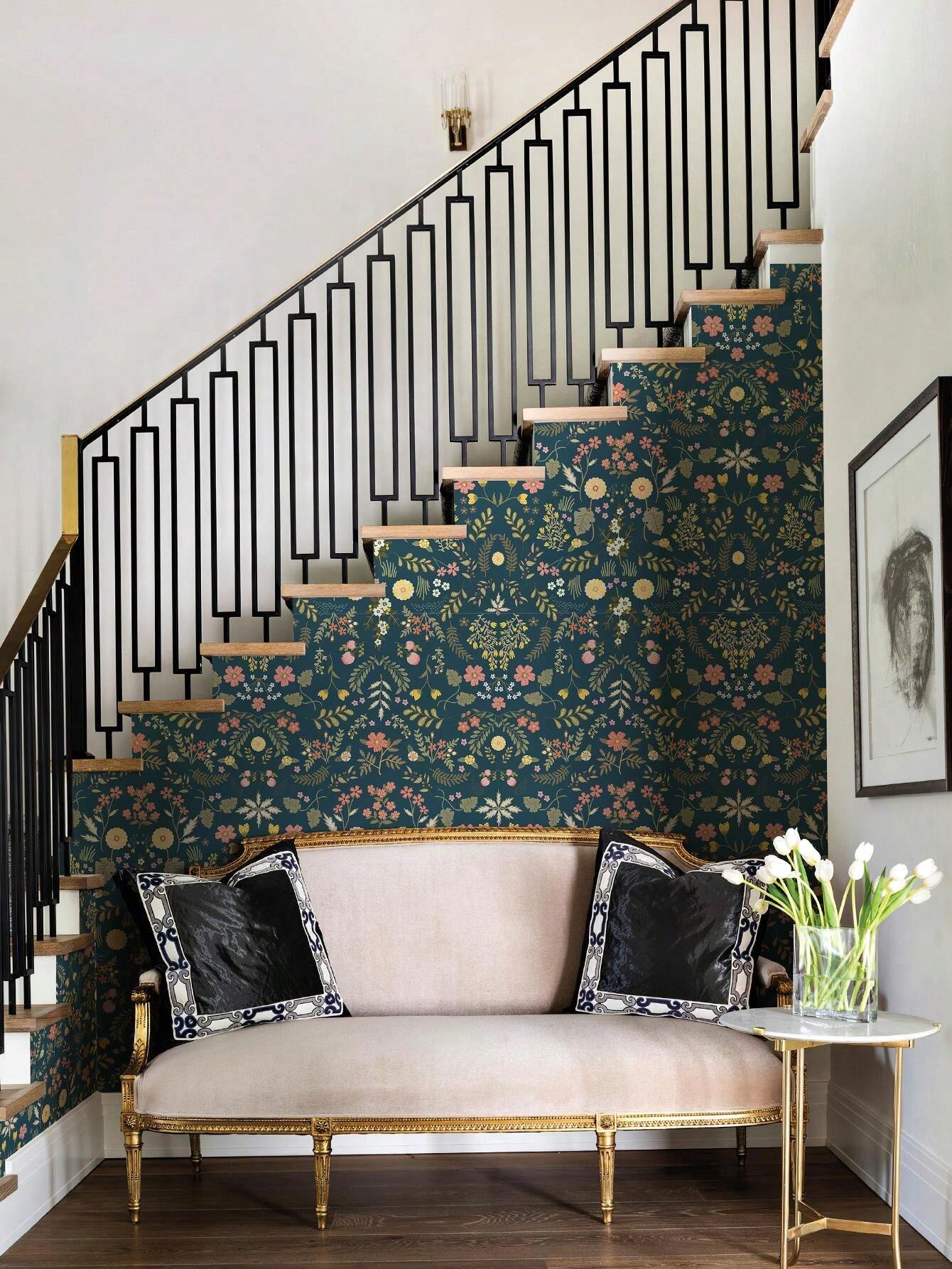 17.32*393.7 Inch/17.32*472.44 Inch Roll Home Decor Wallpaper, Vintage