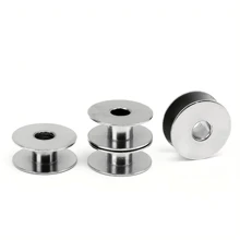 10pcs Industrial Sewing Machine Bobbins, Durable Aluminum Bobbins - Silver - View 4