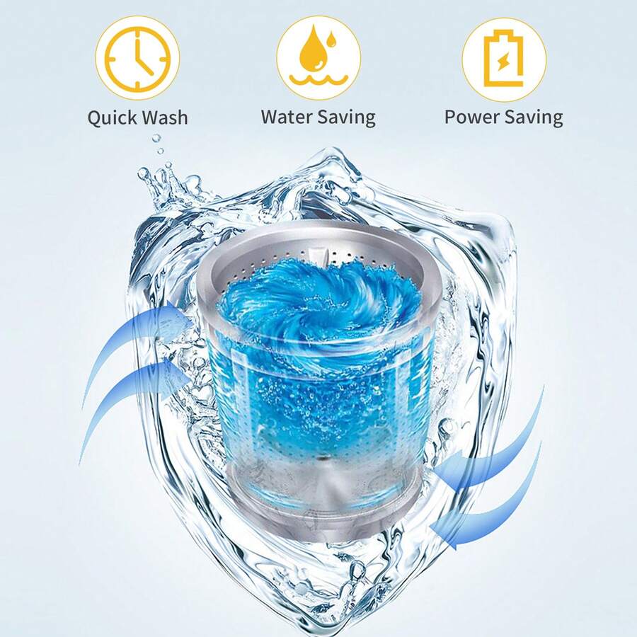 FullAutomatic Washing Machine Top Load Portable Compact Laundry Washer