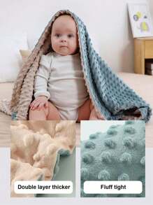 1 pieza Manta bordada personalizada, manta de felpa cálida con impresión del nombre del bebé, suave y acogedora para bebés y niños en otoño/invierno, regalos de nochebuena, regalos de vuelta al colegio, regalos del día de San Valentín, multifuncional, ornamental, letra, estilosa, moderna, colorida, adorable, informal, suave, personalizada, único, regalos para bebés, regalos ideales para él, regalos ideales para ella, hijo, hija