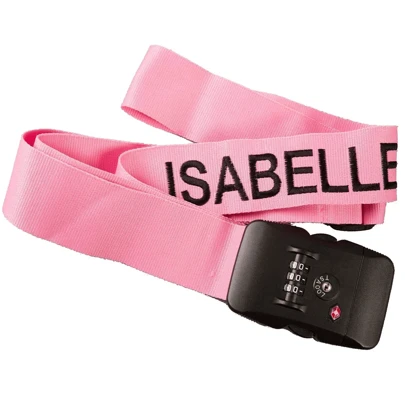 Personalised Luggage Strap 180cm X 5cm Suitcase Luggage Belt With Your Name / Text,Multifunction,Vintage,Colorful,Cute,Contracted,Custom,Personalized,Unique,Customized,Girlfriend,Boyfriend,Family,Friends,Beach Bag