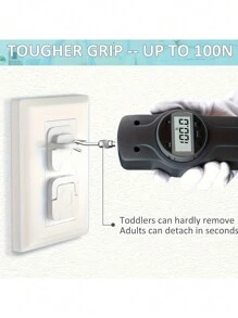 Anti-Electric Shock Socket Cover, Power Protection Sleeve, Socket Protection Cover, Plug-In Cover - White - View 4