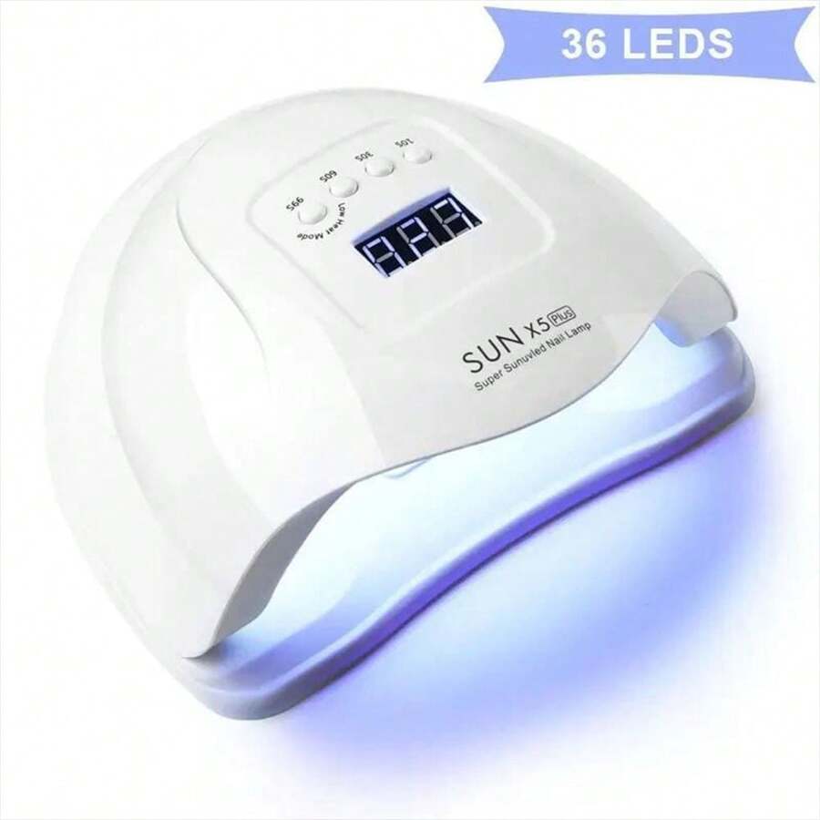 LIMEGIRL SUN X5 Plus UV LED Nail Dryer, LED Nail Lamp, UV Lamp, Suitable For Curing All Gel Nail Polish, Professional Gel Nail Dryer With 4 Timer Settings And Auto Sensor Nail Curing Device - EU C Type Plug(220-240V) - View 1