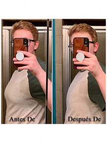 1 piezas Carpeta de Pecho para Transgénero Binder Trans para Mujer Alto Elástico Chest Binder - Blanco - Ver 2