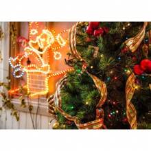 1 tấm áp phích trang trí Giáng sinh năm mới cây thông Noel quà tặng nai sừng tấm bánh gừng người đàn ông vải in áp phích nghệ thuật treo tường trang trí phòng nhà không có khung - Nhiều màu - Xem 77