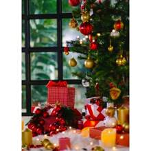 1 tấm áp phích trang trí Giáng sinh năm mới cây thông Noel quà tặng nai sừng tấm bánh gừng người đàn ông vải in áp phích nghệ thuật treo tường trang trí phòng nhà không có khung - Nhiều màu - Xem 50