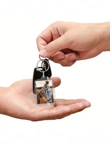 Móc chìa khóa khung ảnh DIY, Khung ảnh treo Acrylic vui nhộn để trang trí xe hơi - Nhiều màu - Xem 5