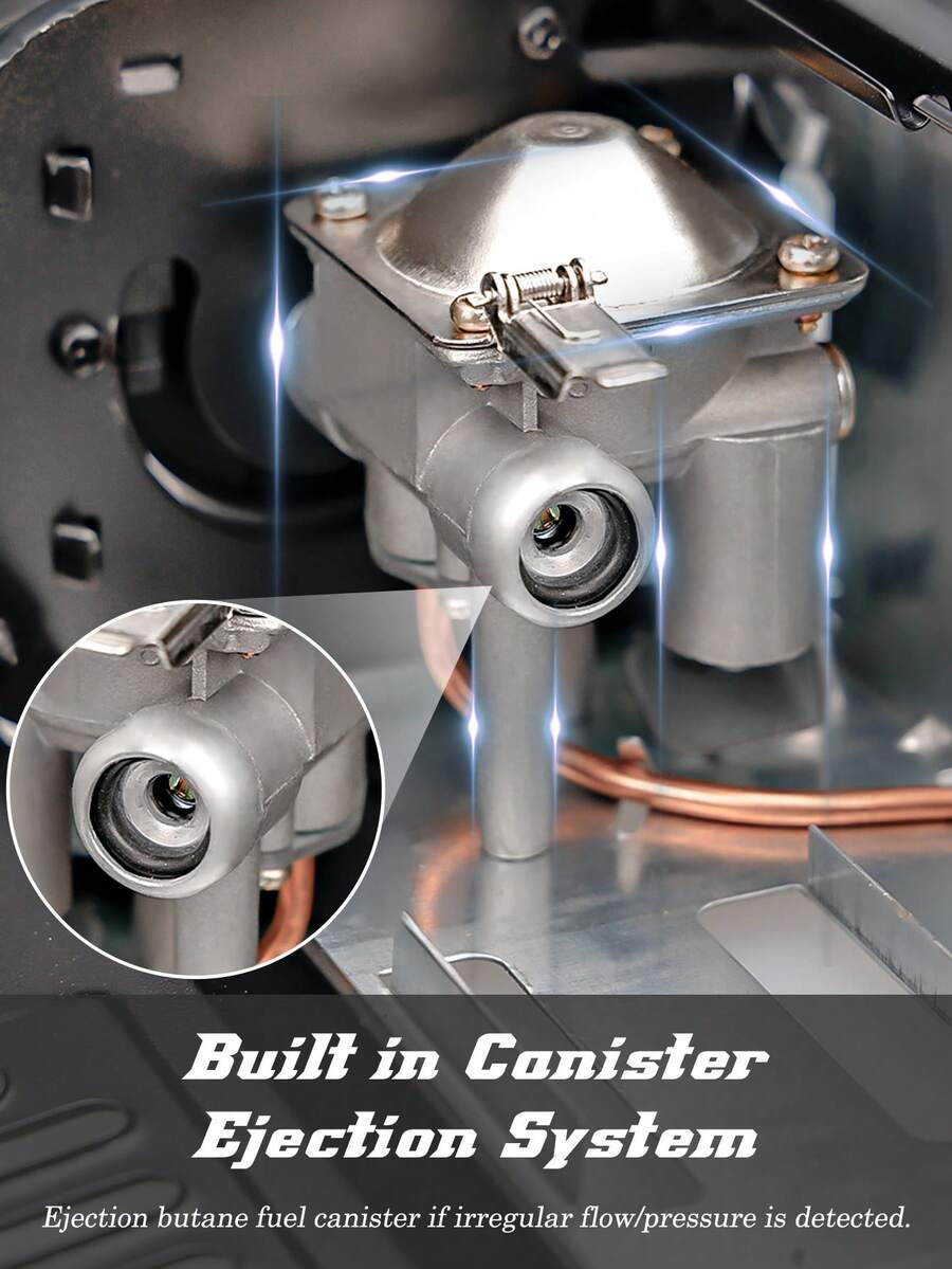 Portable Camping Stove, Outdoor Cartridge Gas Stove With Pot, Mini