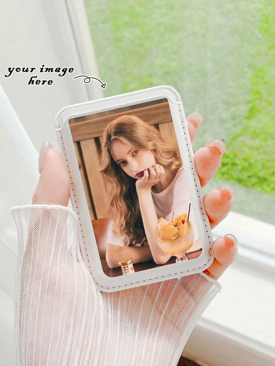 Customized Magnetic Card Holder, Magnetic Card Holder Compatible With IPhone, Magnetic Card Holder, Customized With Various Photos Such As Couples, Family, Pets, Anniversary Etc., Customized Gift - White - View 1