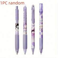 Caneta Esferográfica Apagável Sanrio Coulomb, Tinta Azul, Ponta Média de 0,5mm - Ideal para Uso em Escritório e Escola