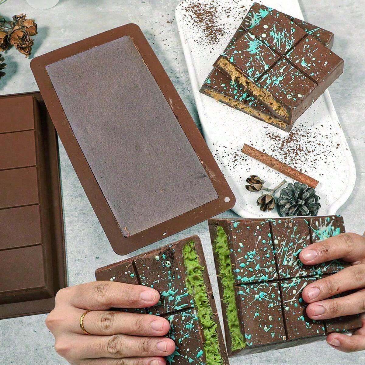 1pc Chocolate Bar Molds, Large And Thick Silicone Chocolate Bar Molds