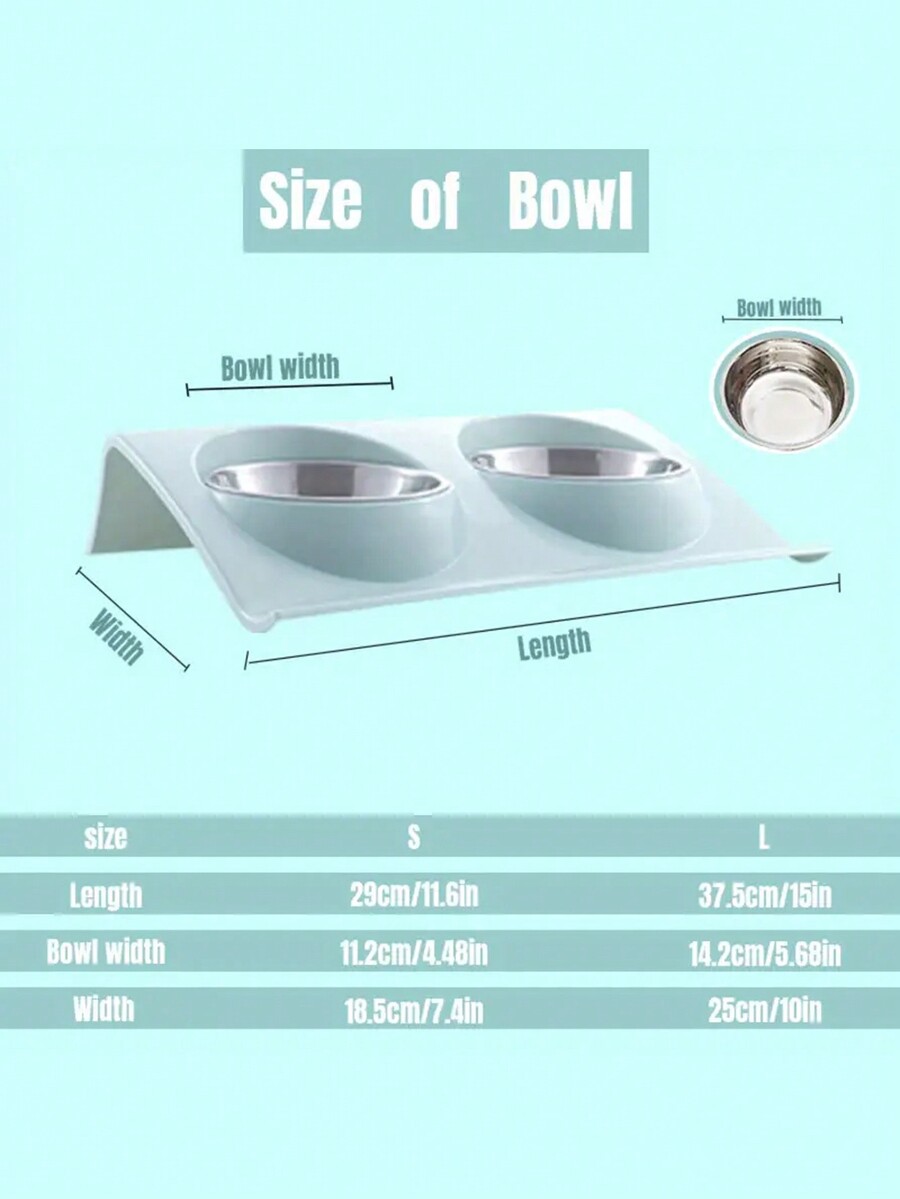 Personalized Dog Bowls Double Dog Water And Food Bowls Stainless Steel