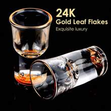 Set de 6 piezas de vasos para chupito de 0.5oz/15ml, vasos de vodka de pequeña capacidad, solo lavar a mano, de vidrio de alta calidad, a prueba de roturas, cristal transparente con fondo seco, juego de licor estilo chino, mini copas para bebidas adecuadas para whisky, tequila, vodka, perfecto para fiestas, bares y clubes