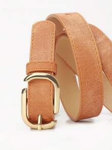 1 chiếc thắt lưng nữ đơn giản nhiều màu, thắt lưng quần jeans thời trang, cạp chun sang trọng - Nhiều màu - Xem 6