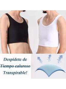 1 piezas Carpeta de Pecho para Transgénero Binder Trans para Mujer Alto Elástico Chest Binder - Negro - Ver 4