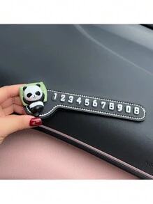 1 tấm biển số xe tạm thời hoạt hình dễ thương, trang trí biển số bằng đá giả kim cương, số ẩn để dễ di chuyển, phụ kiện nội thất thời trang - Nhiều màu - Xem 9