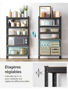 SONGMICS Utility Shelves - màu đen - Xem 4