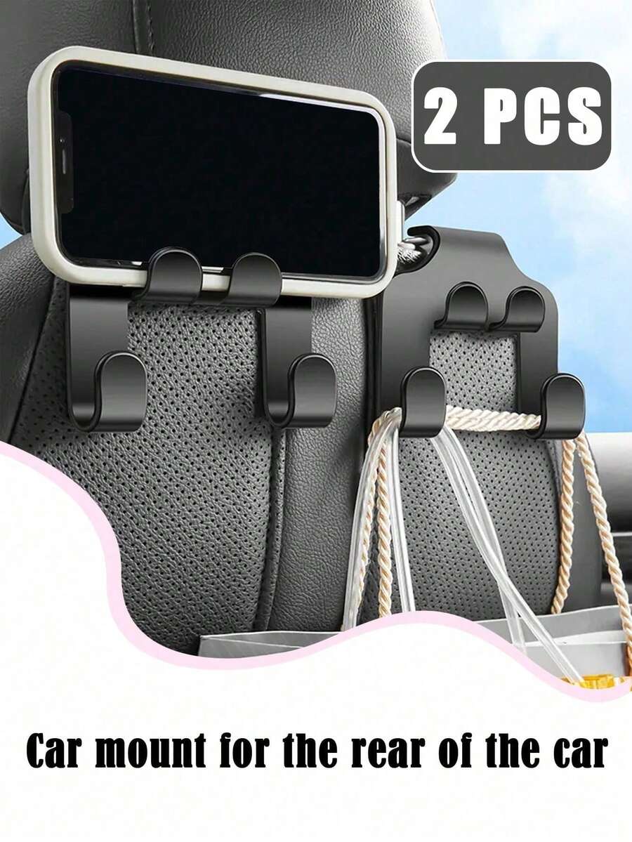 2pcs Car MultiFunction Mobile Phone Holder Hook Storage Hook SHEIN USA