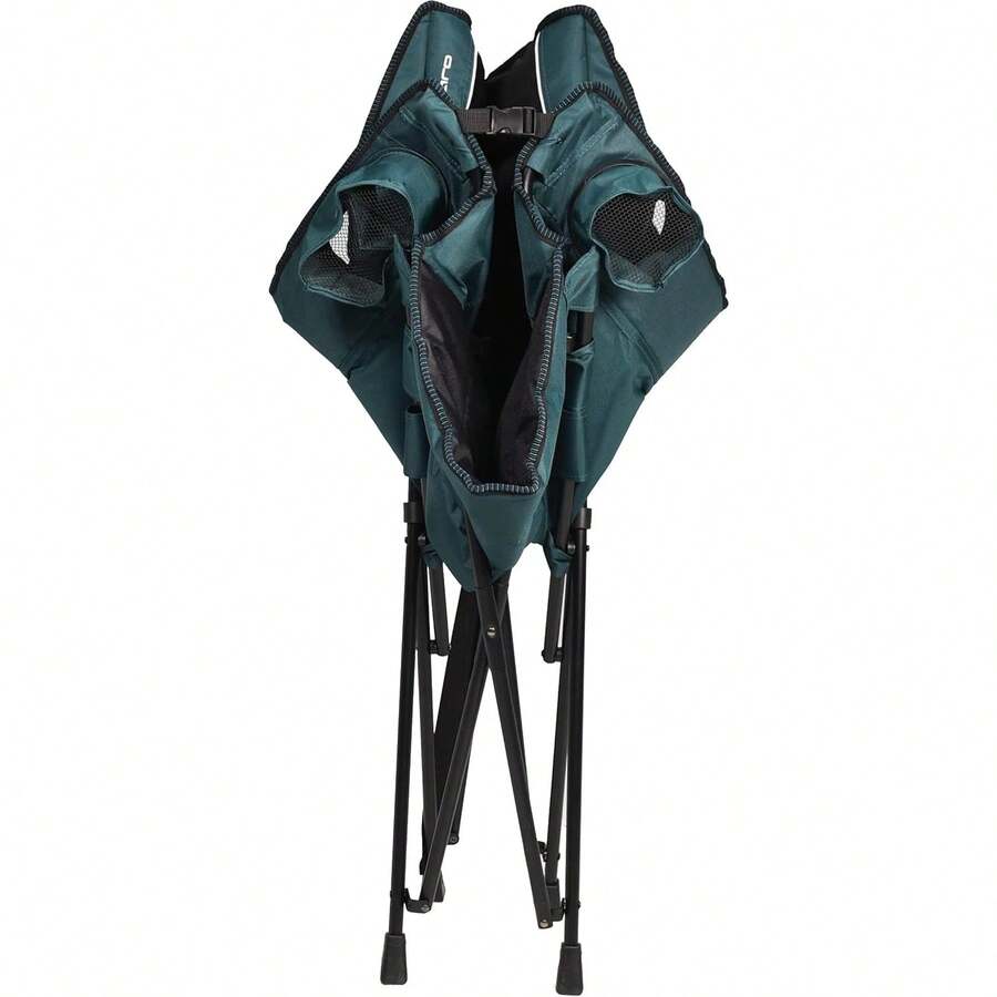 Adult Camping Chair Features Comfortable Quilted Polyester Fabric And