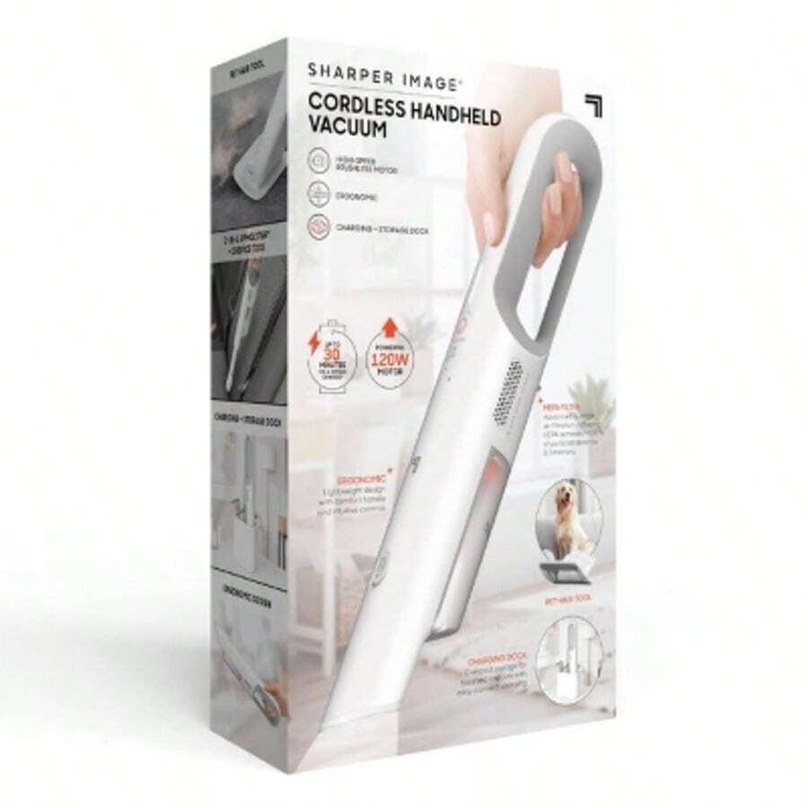 Sharper Image Handheld Vacuum With HighSpeed 120W Brushless Motor