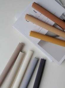 Mold pentru lumânări cu dungi verticale de 25 cm, coloană cu stâlp lung, turnă pentru lumânări din plastic, cilindru subțire, pentru pc, acril, pentru lumânări, bețișoare de ceară, fabricare, petrecere de nuntă, decorare pentru lumânări de masă.