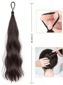 19 英寸合成 Topsy Tail 发髻制作器，耐热纤维染色马尾辫，DIY 头发丰盈工具 - 彩色 - 查看 12