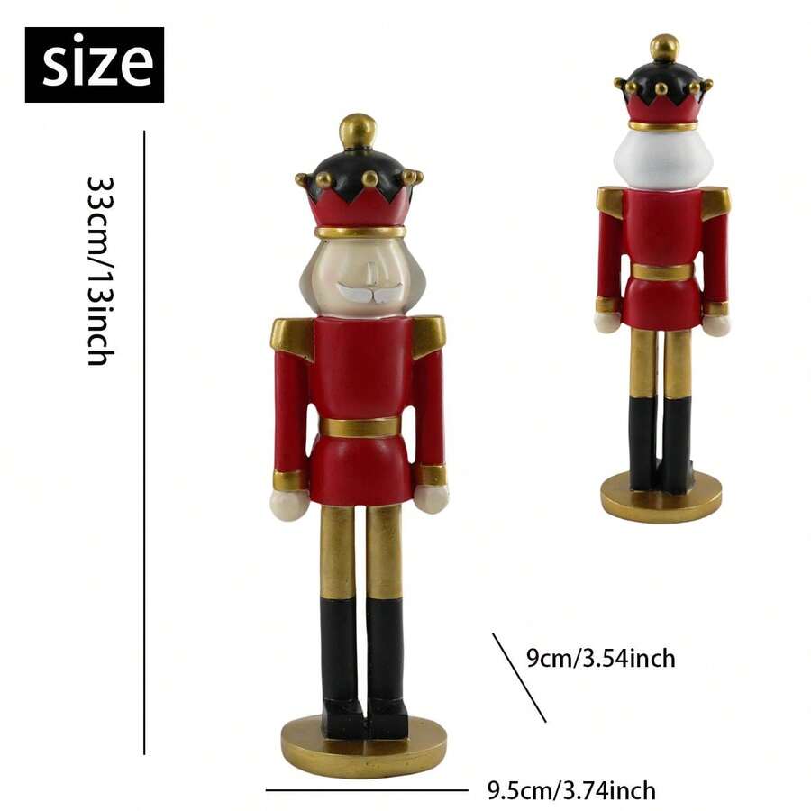 Christmas Nutcracker Soldier Decoration, Resin Crafts For Bookshelf