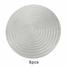 4 件/6 件/8 件柳叶形圆形防滑 PVC 铝箔隔热垫，可清洗，适用于餐厅、派对、家庭餐桌 - 柳葉餐墊 - 查看 26