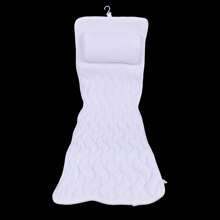 SanBouSi Alfombra antideslizante para ducha, alfombra de baño, alfombra de baño tipo spa con almohada y colchoneta para decorar el baño en verano y volver a la escuela