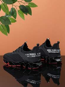 Giày thể thao thường ngày dệt rỗng thoáng khí mọi mùa cho nam - màu đen - Xem 6