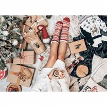 1 tấm áp phích trang trí Giáng sinh năm mới cây thông Noel quà tặng nai sừng tấm bánh gừng người đàn ông vải in áp phích nghệ thuật treo tường trang trí phòng nhà không có khung - Nhiều màu - Xem 52