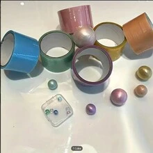 1 卷 10 米夜光粘球胶带，手拉绳粘球胶带，粘球胶带，发光胶带 - 彩色 - 查看 4